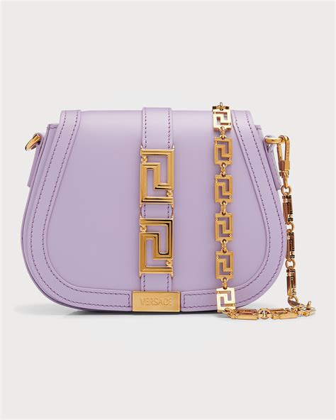 versace textured leather shoulder bag|versace greek goddess bag.